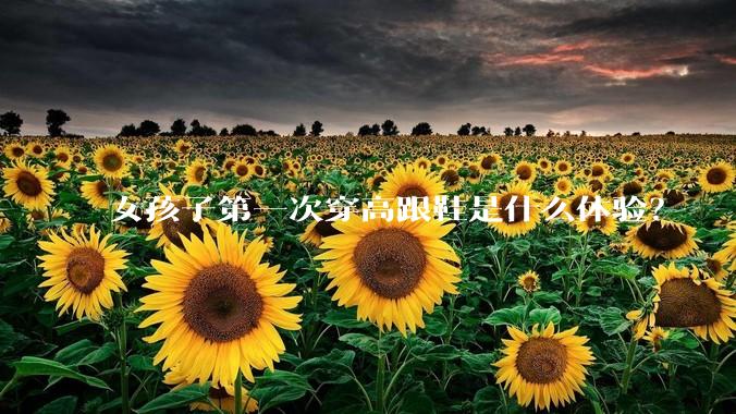 女孩子第一次穿高跟鞋是什么体验？