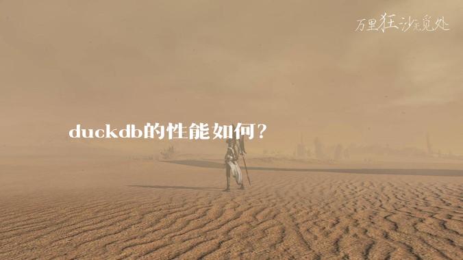 duckdb的性能如何？