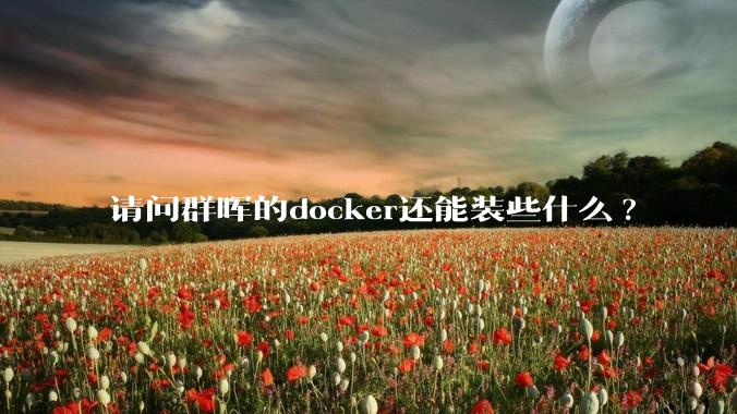 请问群晖的docker还能装些什么?
